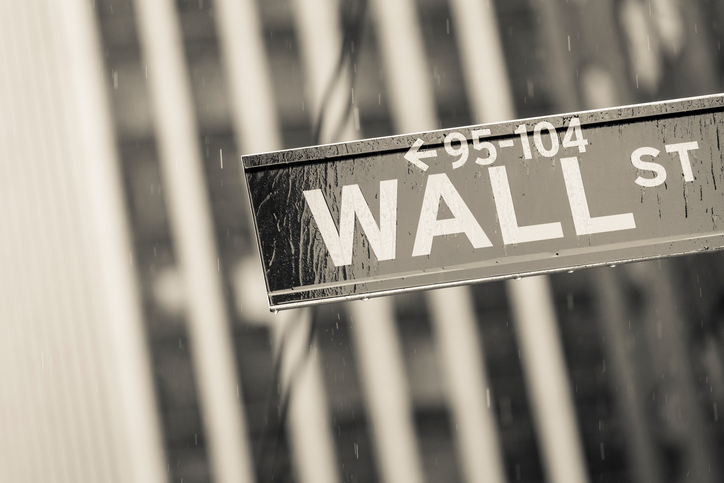 Wall Street sign in New York City